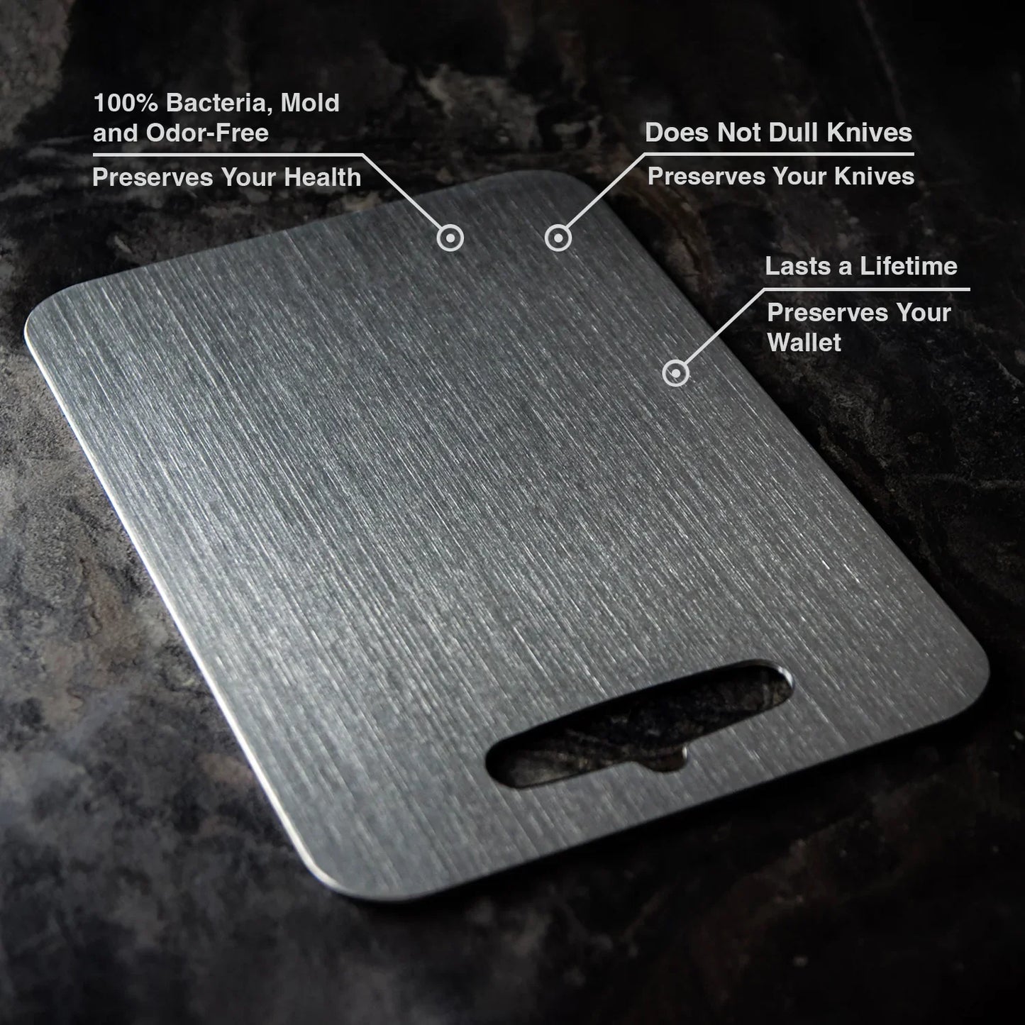 Premium Titanium Snijplank